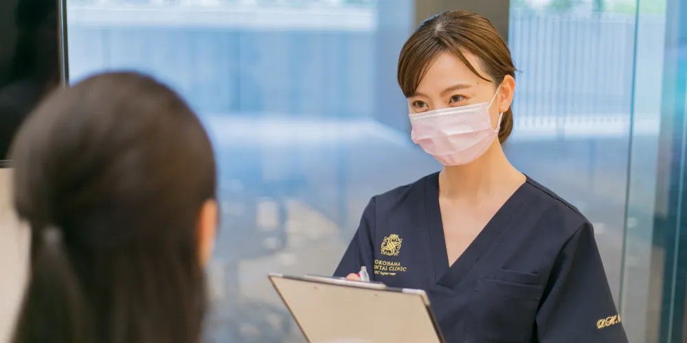 エス歯科みなとみらい院の無料相談の様子